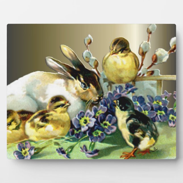 Osterdekorationen Fotoplatte (Vorderseite)