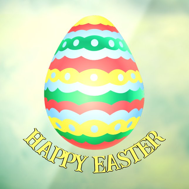 Osterdekore Personalisierte Osterfenster Fensteraufkleber (Blatt 3)