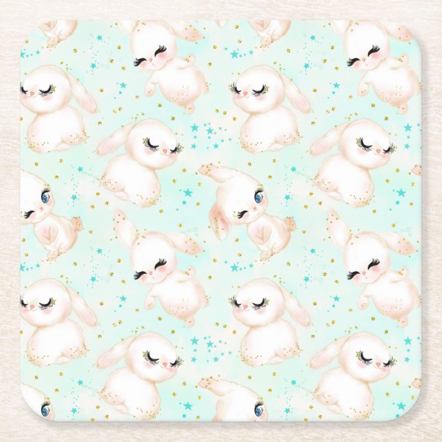 Osterdekoren Rechteckiger Pappuntersetzer (Vorderseite)