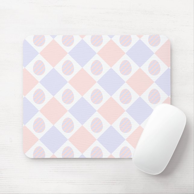 Osterdiamantmuster mit dekorierten Eiern Mousepad (Mit Mouse)