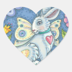 OSTERE EISERFAIRE, RABBIT STICKERS Herz, Blatt