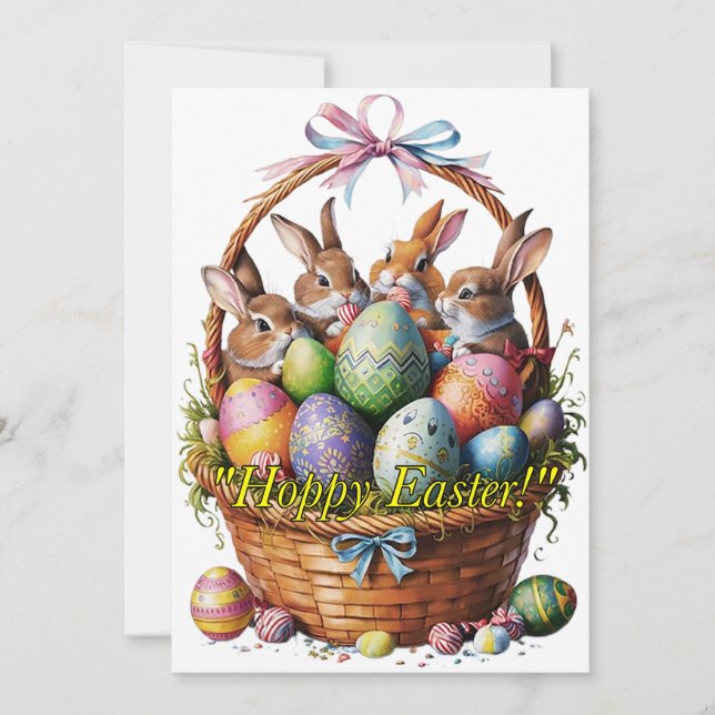 OSTERE GREETINGS FEIERTAGSKARTE (Vorderseite)