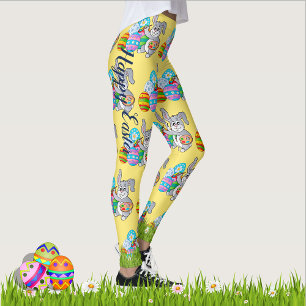 OSTERE Leggings Bunny Egg Yoga Pants Girls