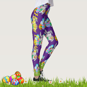 OSTERE Leggings Bunny Egg Yoga Pants Girls