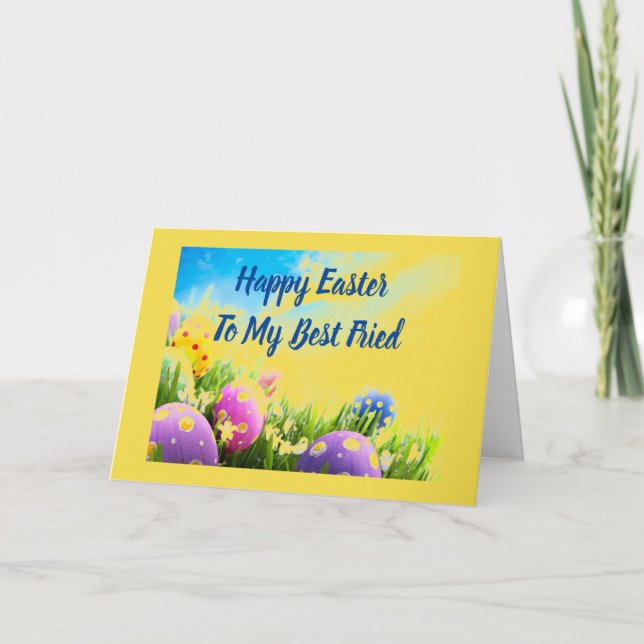 OSTERE LIEBE ZU MEINEM ***SISTER*** FEIERTAGSKARTE (Vorderseite)