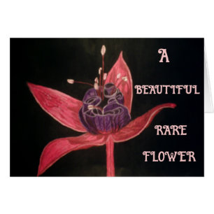 OSTERE SELTENE BLUME SELTENE PERSON-Karte