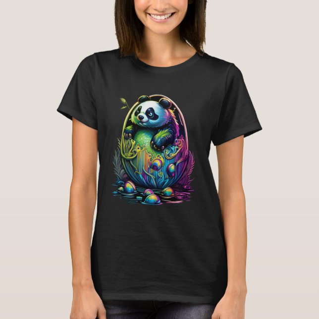 Ostereggstravaganza bezaubernd Panda und Eier Artw T-Shirt (Vorderseite)