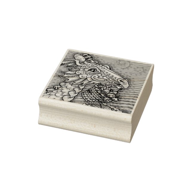 OSTEREI-DRAGON, FANTASIE RUBBER-BRIEFMARKE GUMMISTEMPEL (Stempel)