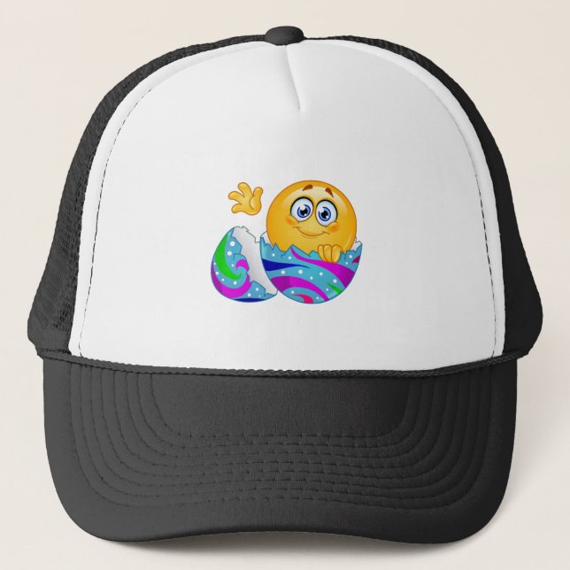 Osterei Emoji Truckerkappe (Vorderseite)