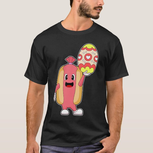 Osterei Hotdog T-Shirt (Vorderseite)