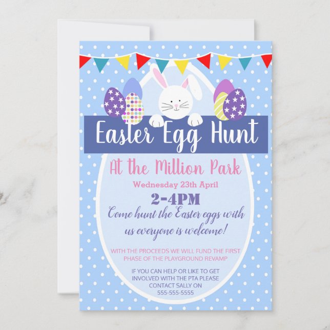 Osterei-Jagdostern-Party LADEN ODER FLYER ein Einladung (Vorderseite)