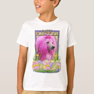 Osterei-Plätzchen - Pudel - Rosa T-Shirt