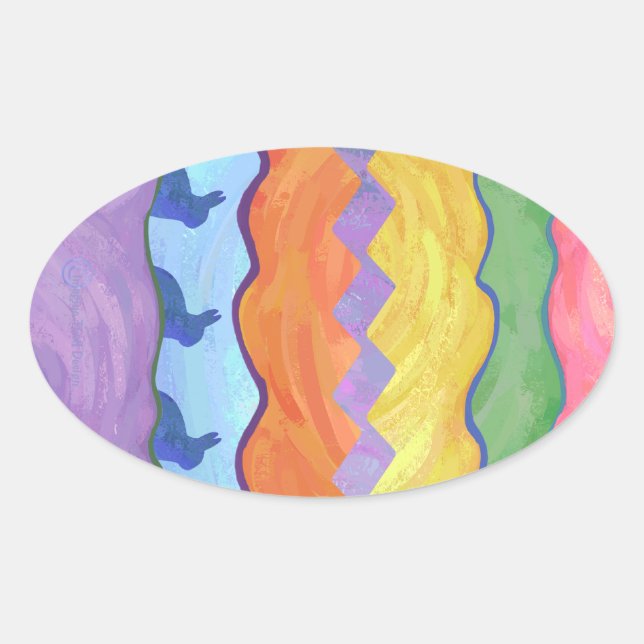 Ostereier 2 Aufkleber (Vorderseite)