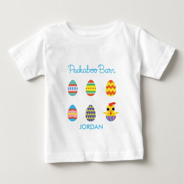 Ostereier 2 Peekaboo-Scheunen-Ostern | Baby T-shirt (Vorderseite)