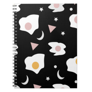 Ostereier-Abendmond-Konfetti-Muster Notizblock
