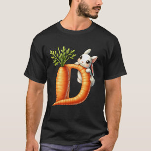 Ostereier Alphabet Oster ABCs Karotte Buchstabe D T-Shirt