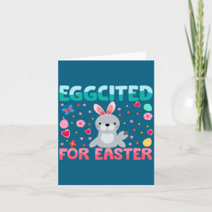 Ostereier aufgeregt für Osterhasen Seelöwen Hasen Karte