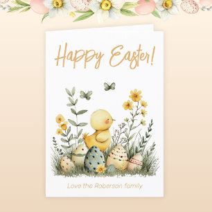 Ostereier Baby Duck Holiday Card Feiertagskarte