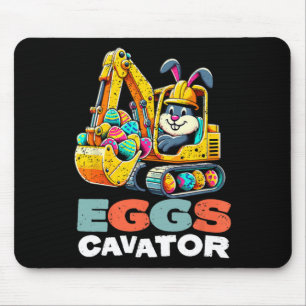 Ostereier Bagger Osterhase Bagger Mousepad
