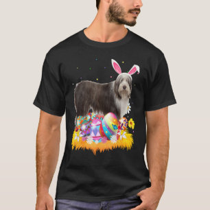 Ostereier Bartete Collie Dog Ostersonntag T-Shirt