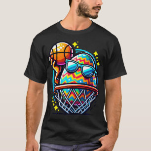 Ostereier Basketball Sportboys Männer Kinder T-Shirt