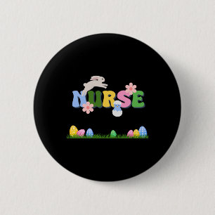 Ostereier Blume Urlaub für Krankenschwestern Button