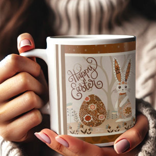 Ostereier Bunny Folk Niedlich Ihren Namen Inspiriv Kaffeetasse