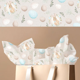 Ostereier & Bunny Pattern Beige Seidenpapier