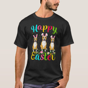 Ostereier Bunny Staffordshire Bull Terrier Dog Ha T-Shirt