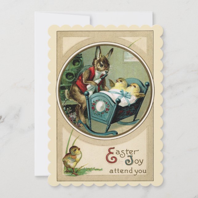 Ostereier Dekorieren Tee Party Einladung (Vorderseite)