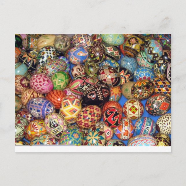 Ostereier der Ukraine Feiertagspostkarte (Vorderseite)