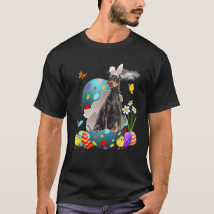Ostereier Doberman Pinscher Bunny Dog Gaben Hund T-Shirt