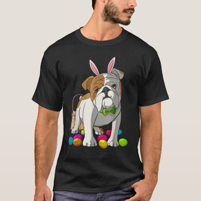 Ostereier Englisch Bulldog Bunny Dog Essential T-Shirt (Vorderseite)