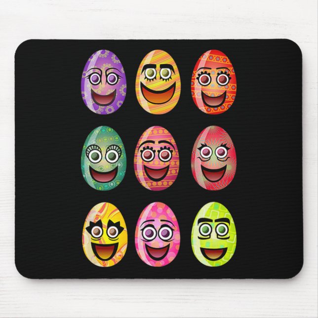 Ostereier Familie Matching Ostertagsgruppe Männer  Mousepad (Vorne)