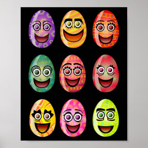 Ostereier Familie Matching Ostertagsgruppe Männer Poster