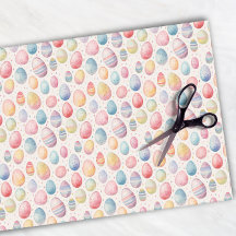 Ostereier Farbiges Wasserfarbmuster