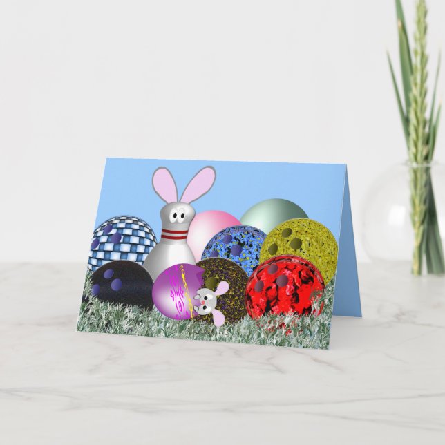 Ostereier ? feiertagskarte (Vorderseite)