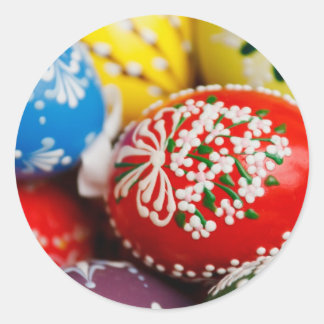 Ostereier Frische Pasta machen Runder Aufkleber