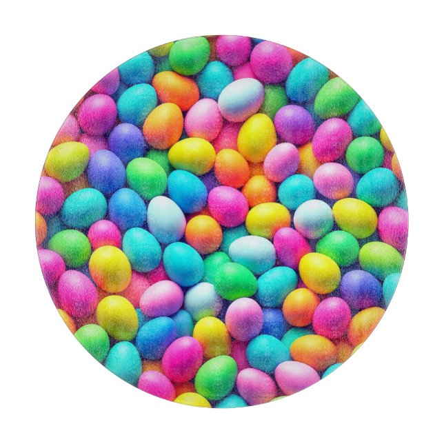 Ostereier/Frühling in hellen Farben Schneidebrett (Vorderseite)