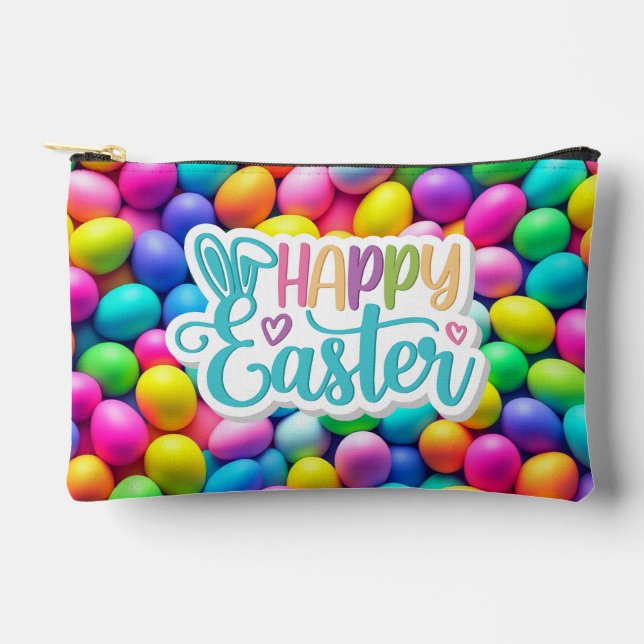 Ostereier/Frühling in hellen Farben Zubehörtasche (Vorderseite)