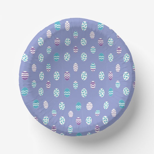 Ostereier/Frühlingspalette Pappteller (Vorderseite)
