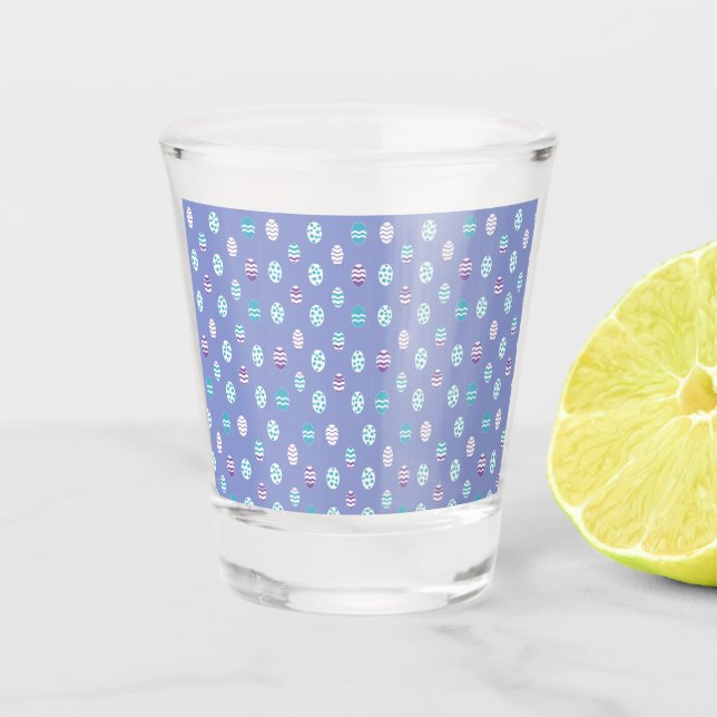 Ostereier/Frühlingspalette Schnapsglas (Vorderseite)