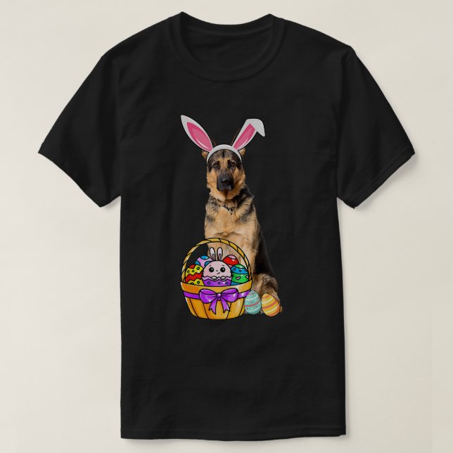 Ostereier Funny German Shepherd Osterprämie  T-Shirt (Design vorne)