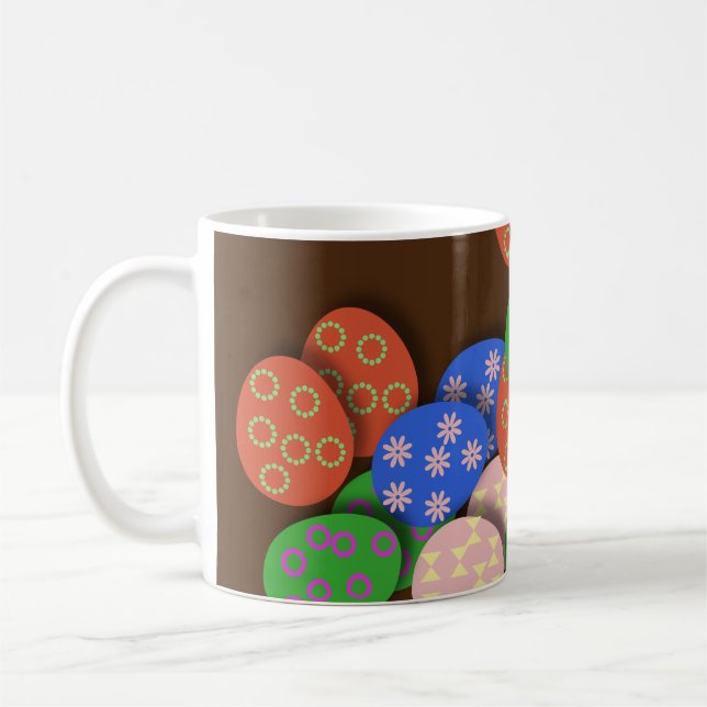 Ostereier Gemustert Kaffeetasse (Links)