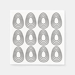 Ostereier Geometric Happy Oaster Serviette