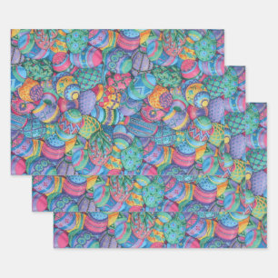 Ostereier Geschenkpapier Set