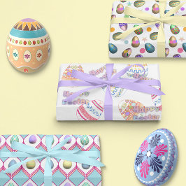 Ostereier Geschenkpapier Set