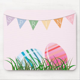 Ostereier, gestreift, Lavendel Mousepad