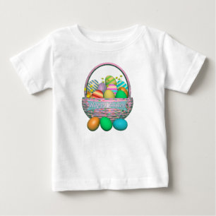 Ostereier gestrichen im Korb Baby T-shirt
