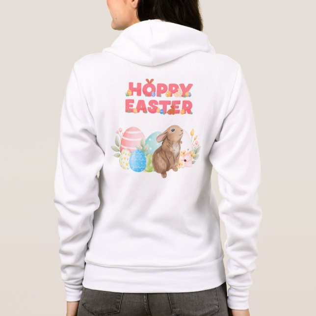 Ostereier Hoppy Ostertag Hoodie (Rückseite)